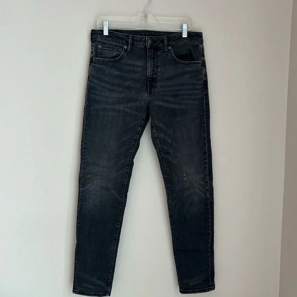 Black American Eagle 🦅 Airflex Jeans 👖 Size 31x32 - Picture 2 of 12